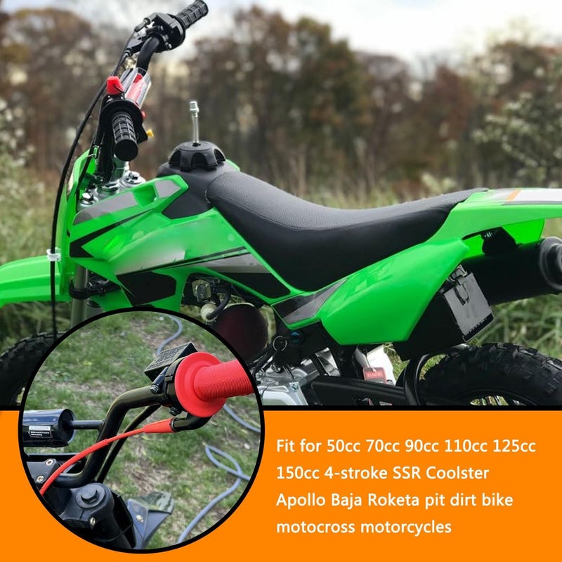HOLATO 36'' Throttle Cable for SSR70 SSR110 SSR125 50cc 70cc 110cc 125cc Tao Tao DB14 DB24 DB27 Baja Dirt Runner DR70 DR90 DR125 Apollo RFZ XR50 XR70 Coolster Roketa Chinese Pit Dirt Bike Motor Red - Image 2